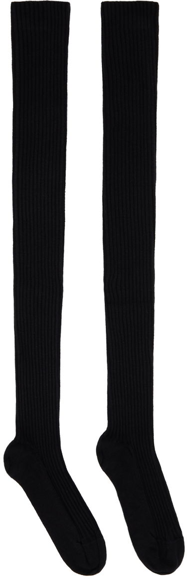 Ponožky Baserange Overknee Ribbed Socks Čierna | KOK, 0