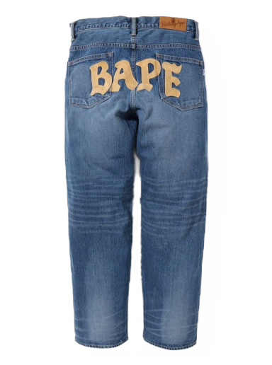 Džínsy BAPE Relaxed Fit Denim Jeans Navy | 1I80-150-004