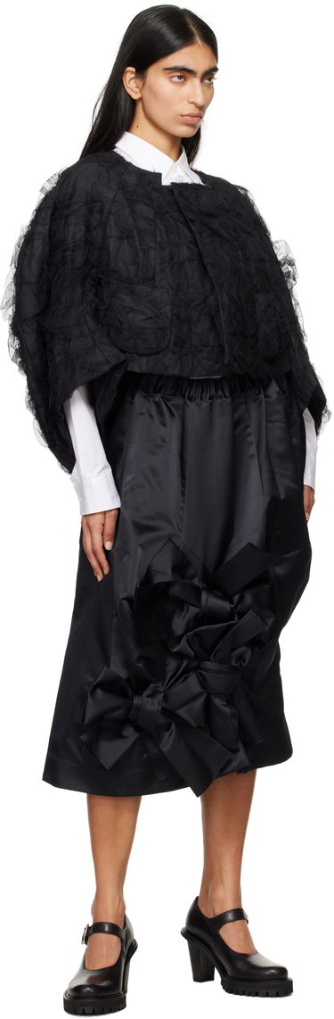 Sukňa Comme des Garçons Comme des Garçons Satin Midi Skirt with Bow Detail Čierna | GN-S016-051, 3