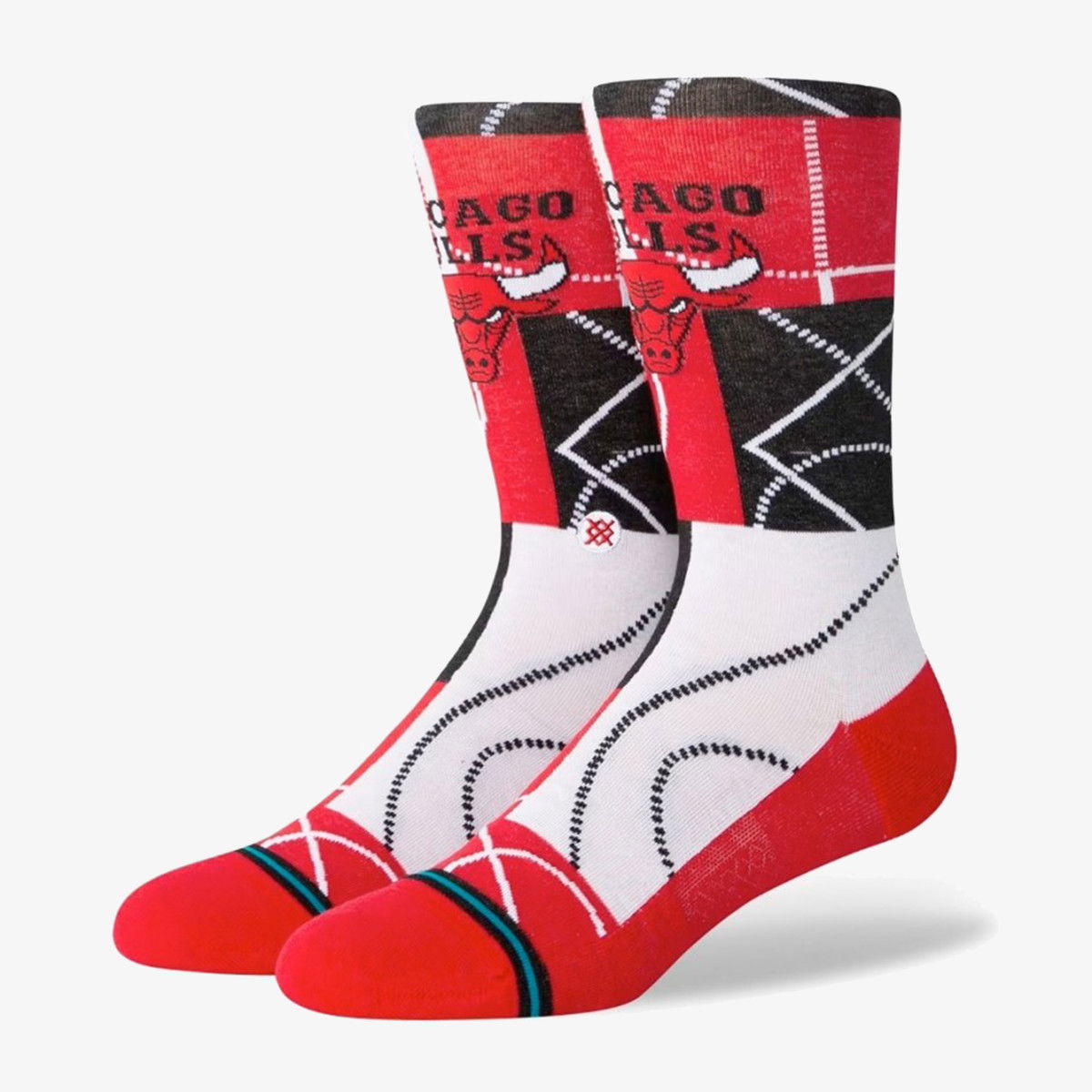 Ponožky Stance Chicago Bulls Zone Socks Červená | A545C23ZCH-RED, 0