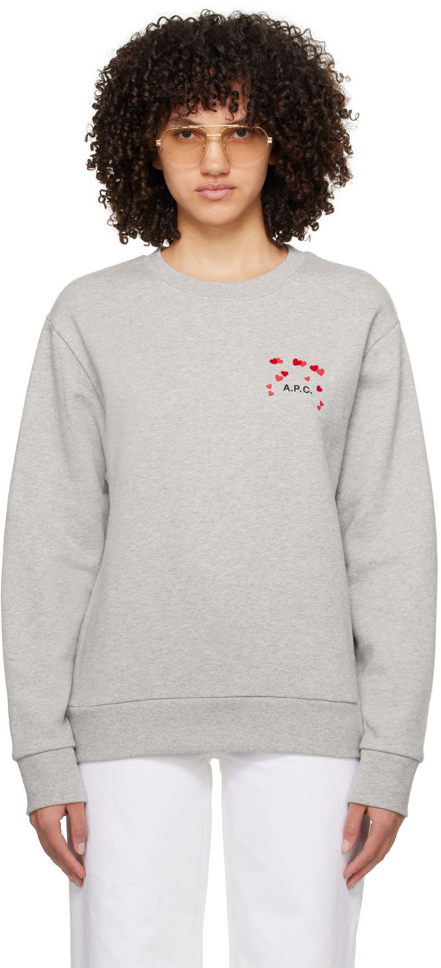 Mikina A.P.C. Hearts Sweatshirt Šedá | COEIP-M27895, 0