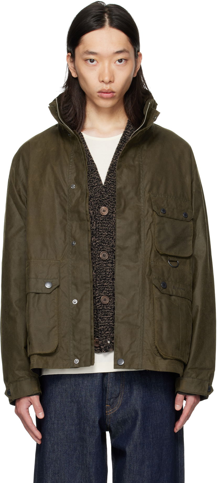 Bunda Barbour Barbour Re-Engineered Utility Bedale Waxed Jacket Zelené | MWX2483SN91