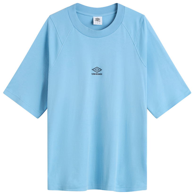 Tričko Umbro Washed Boxy T-Shirt, Size Small Modrá | 66637U-BCC