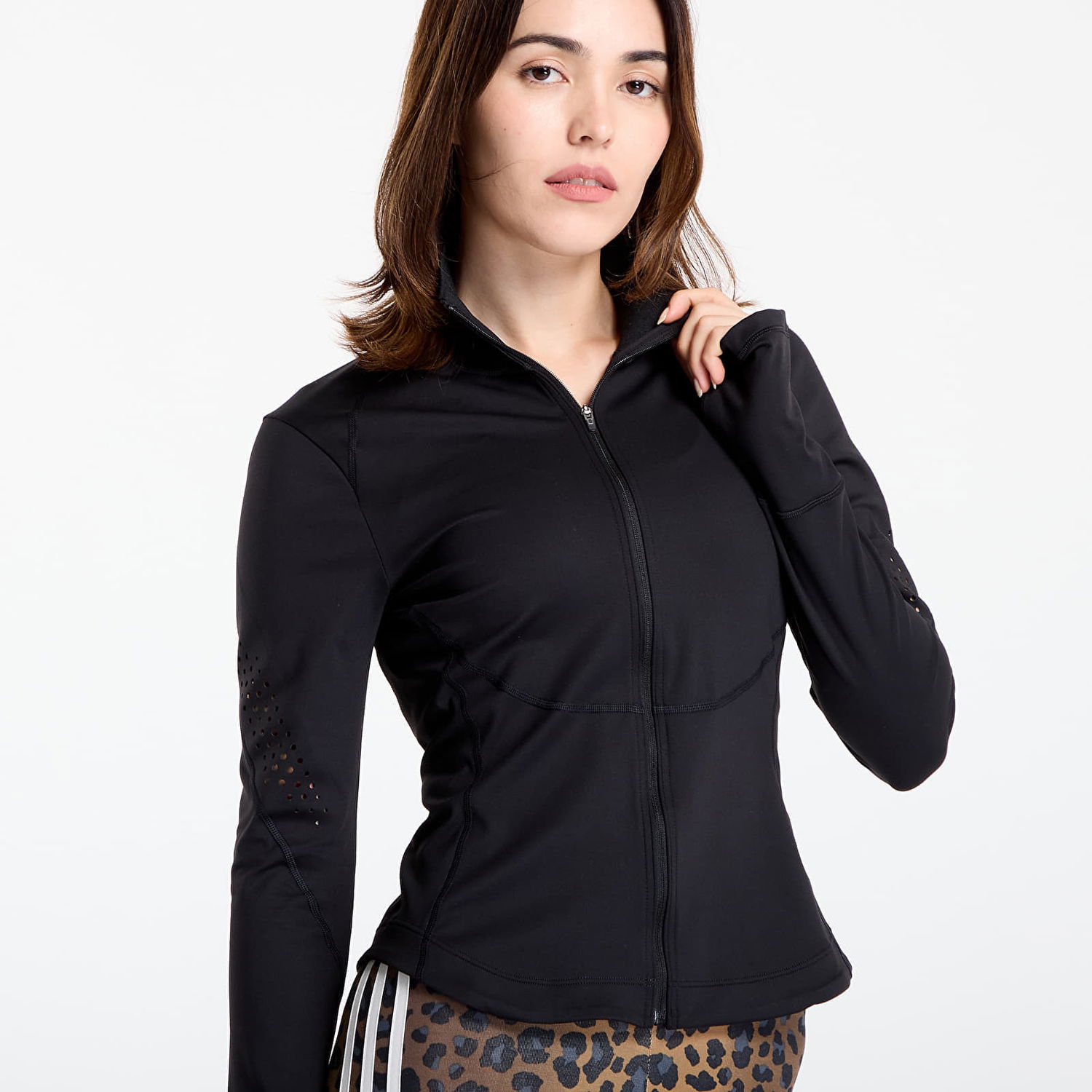 Bunda adidas Performance adidas by Stella McCartney Training Midlayer Čierna | JW4551, 1