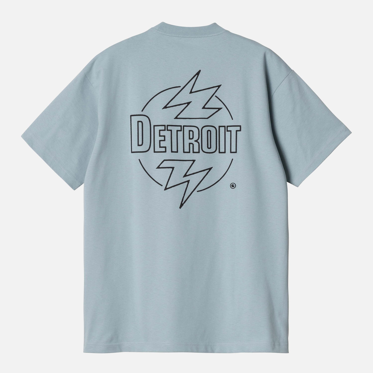 Tričko Carhartt WIP Ablaze T-Shirt - Misty Sky/Black Modrá | I033639-13GXX, 0