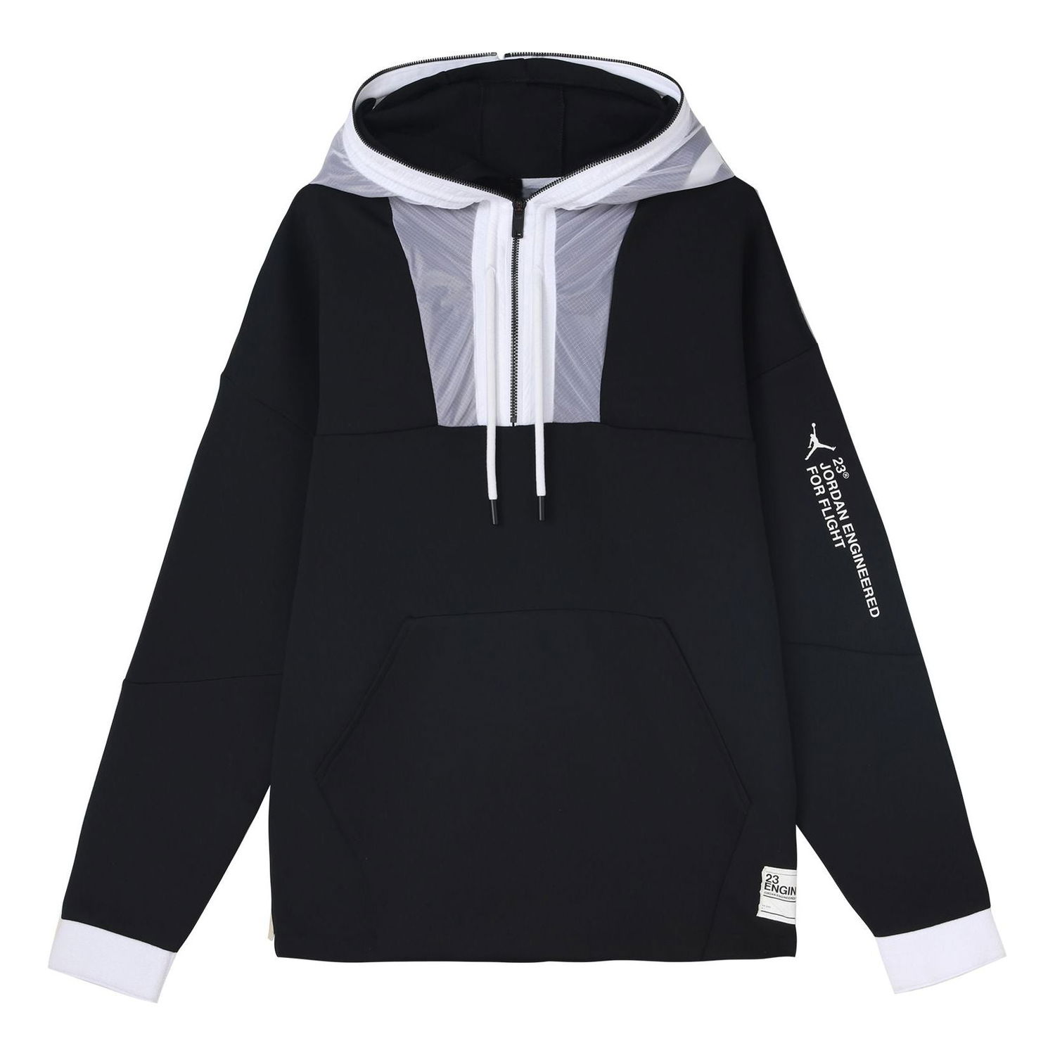 Mikina Jordan Jordan Engineered 1/2 Zipper Hoodie Čierna | AT9780-010, 0