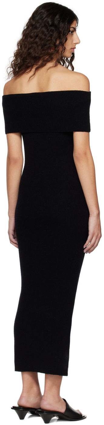 Šaty TOTEME Off-Shoulder Midi Dress Čierna | 231-6010-325, 2
