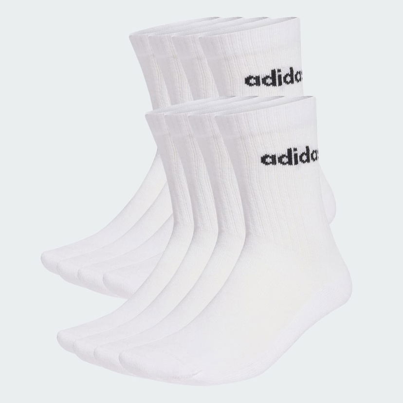 Ponožky adidas Performance Socks Linear Cushioned 10 Pair Pack Biela | KF9091