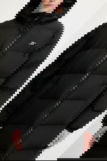 Prešívaná bunda Lacoste Long Hooded Winter Puffer Coat Čierna | BH9221, 3
