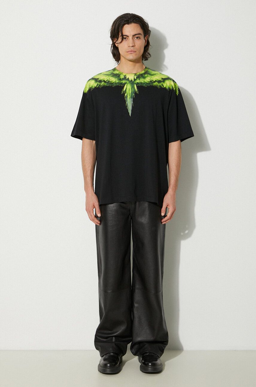 Tričko Marcelo Burlon T-Shirt With Print Čierna | CMAA054F24JER0011055, 1