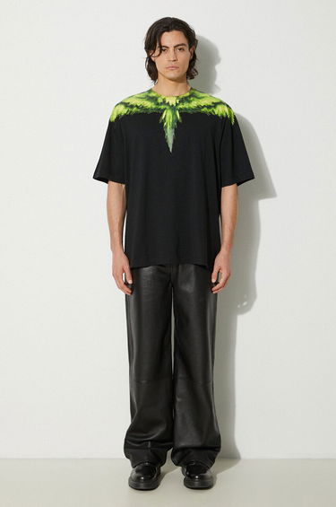 Tričko Marcelo Burlon T-Shirt With Print Čierna | CMAA054F24JER0011055, 1