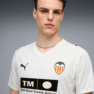 Dres Puma FC Valencia Home Replica Jersey 2025/26 by Puma Biela | 948957-01, 1