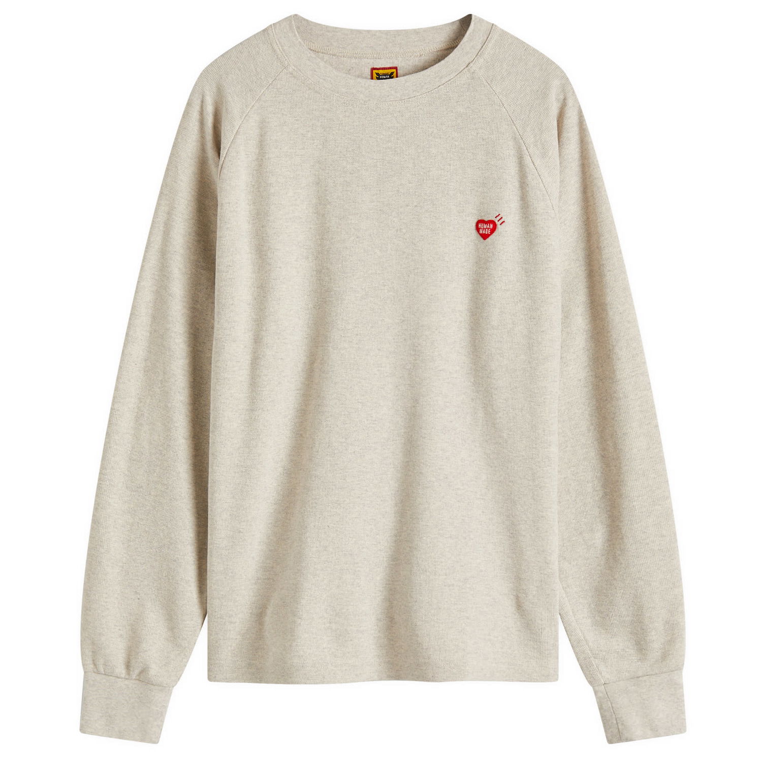Sveter Human Made Human Made Raglan Sleeve Long Sleeve T-Shirt Béžová | HM28CS012-WH, 1