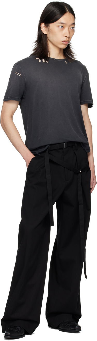 Tričko Ann Demeulemeester Ann Demeulemeester Eternal Eagle Baptist Distressed T-Shirt Čierna | B0013414-FA638-098, 3