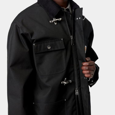 Kabáty Carhartt WIP Adair Coat with Corduroy Collar and Toggle Fasteners Čierna | I035969_6, 3