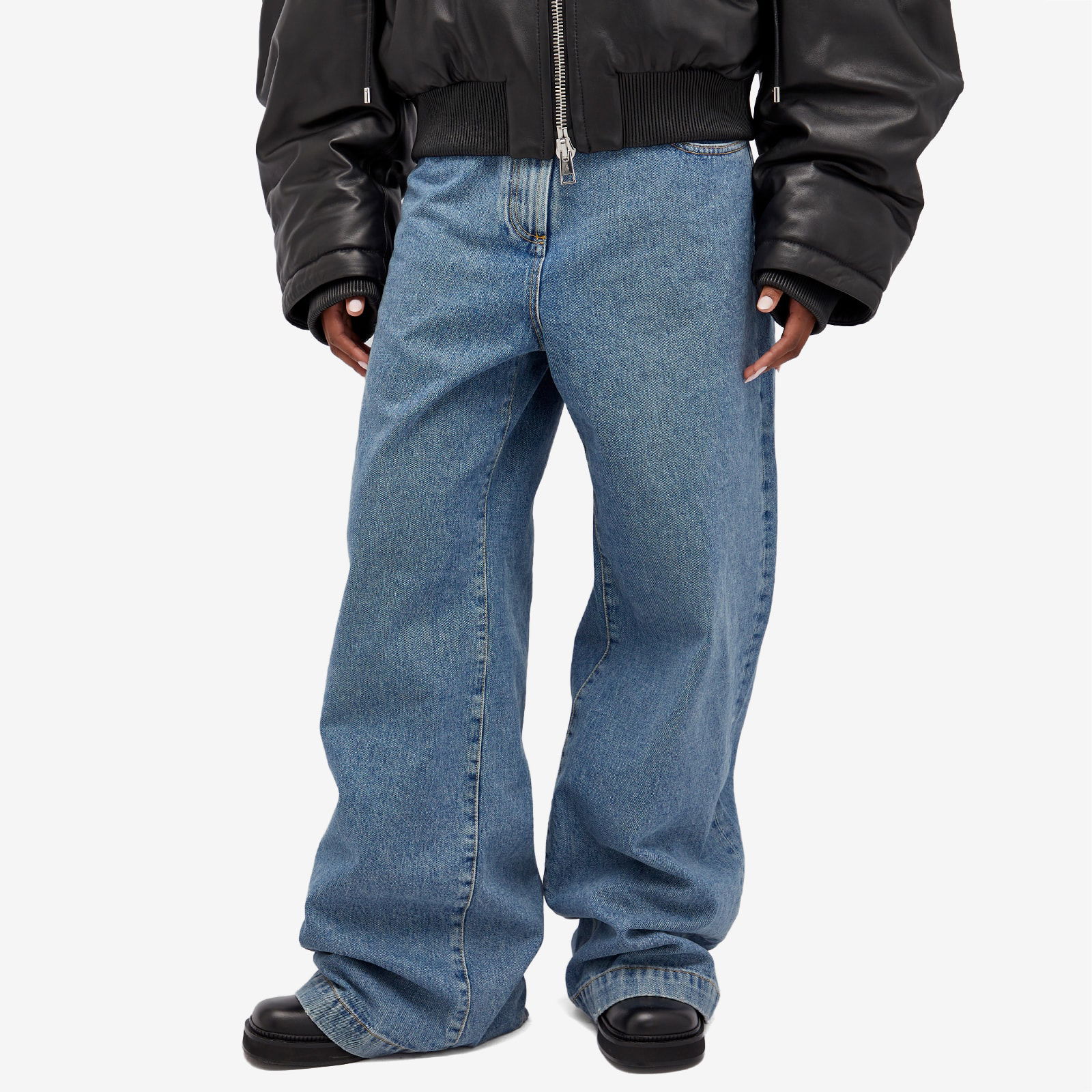 The Attico Wide Leg Jeans 27"