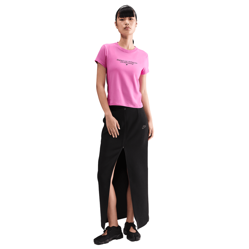 Tričko Nike NSW Knit Crop T-Shirt Ružová | IM9275-675