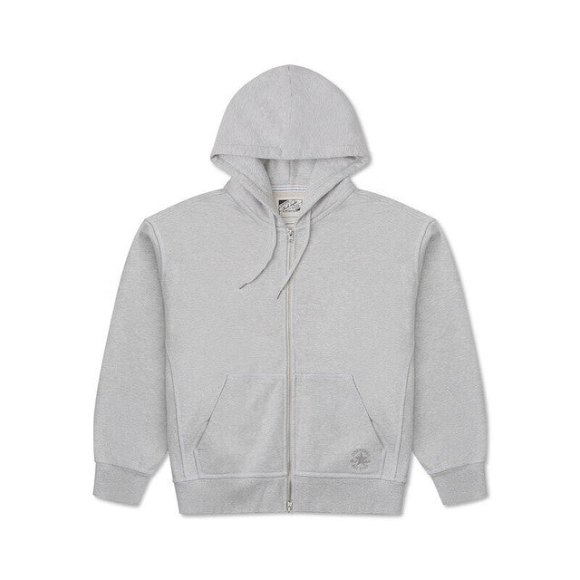 Mikina Converse Classic Retro Sports Full Zip Hoodie Šedá | 10026899-A03, 0