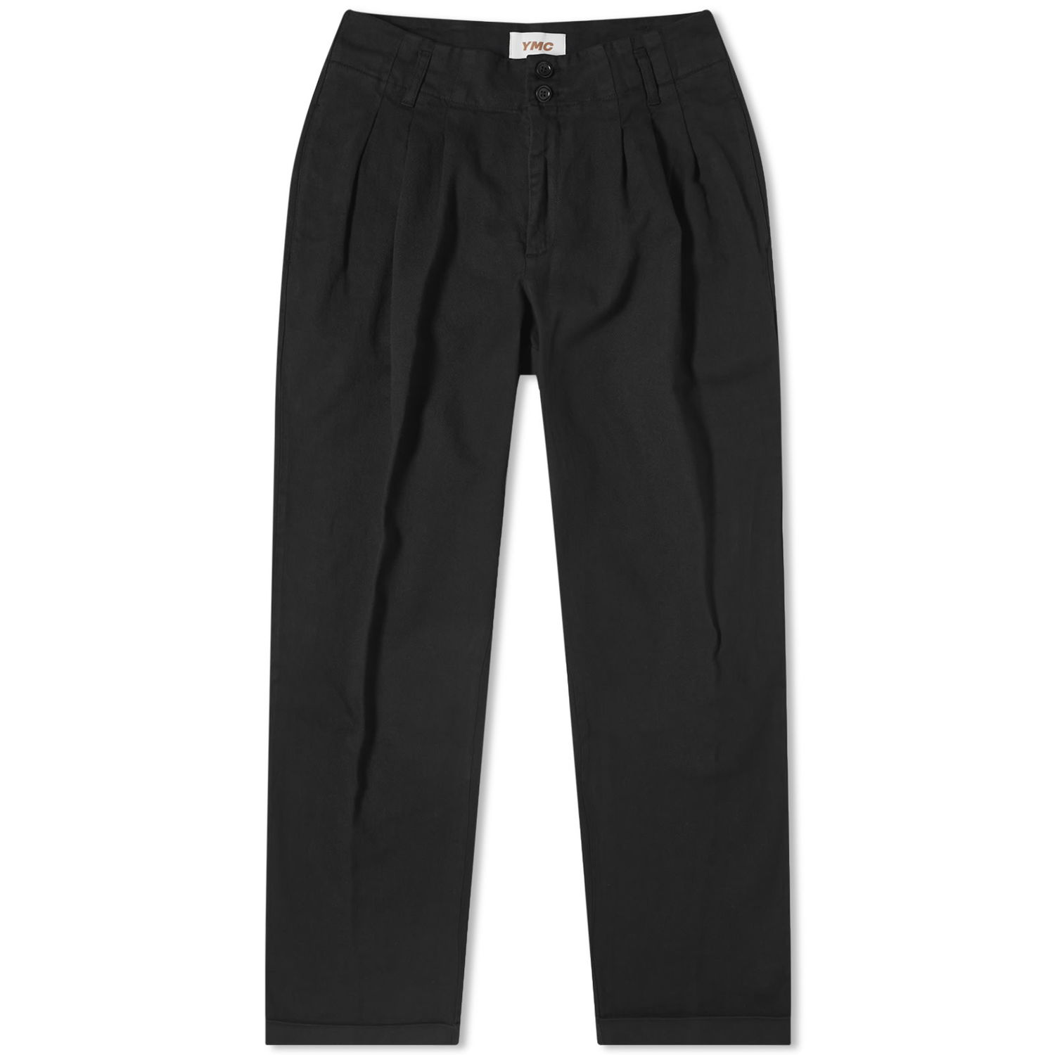 Nohavice YMC YMC Earth Keaton Pleated Trousers Čierna | Q4AZG-01, 1