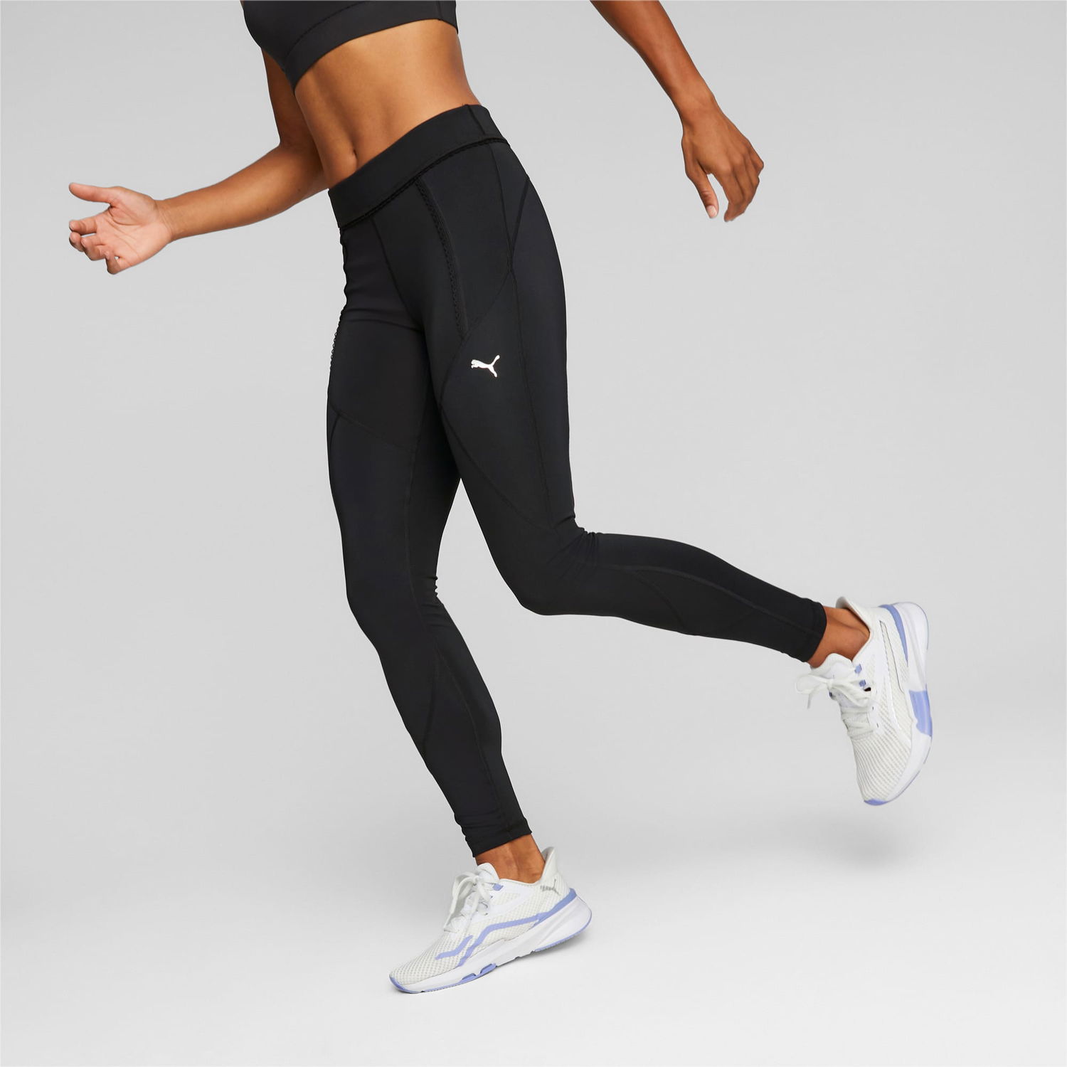 Legíny Puma x PAMELA REIF Scallop Contour Training Leggings Čierna | 523063_01, 0