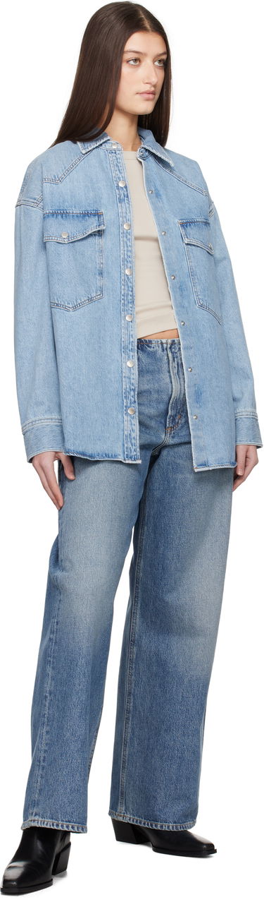 Košeľa AGOLDE AGOLDE Lotta Denim Shirt Modrá | A7357-3018, 3
