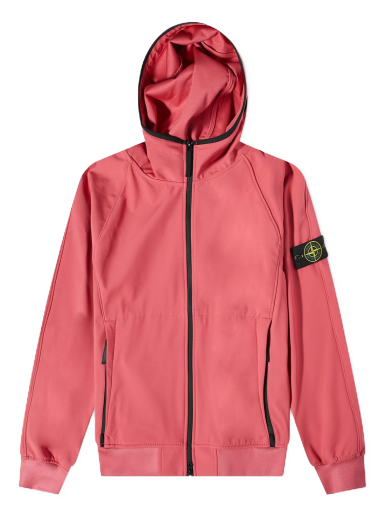 Vetrovka Stone Island Light Soft Shell-R Hooded Jacket Ružová | 781540927-V0087