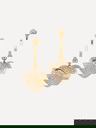 Gold-Tone Heart Drop Earrings