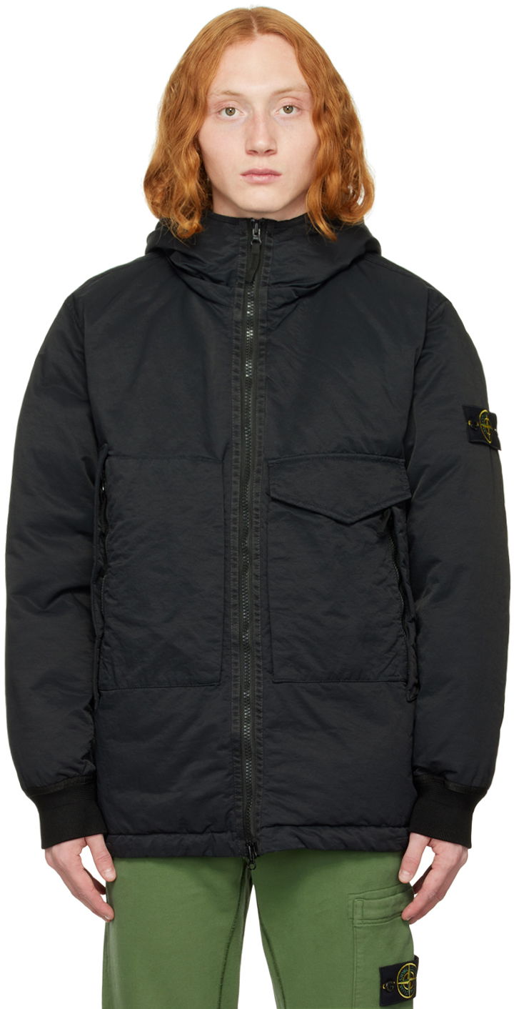 Prešívaná bunda Stone Island Opaque Down Jacket Čierna | 771541421, 0