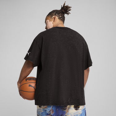 Tričko Puma Dylan Exhibit Basketball T-Shirt Čierna | 630475_01, 3