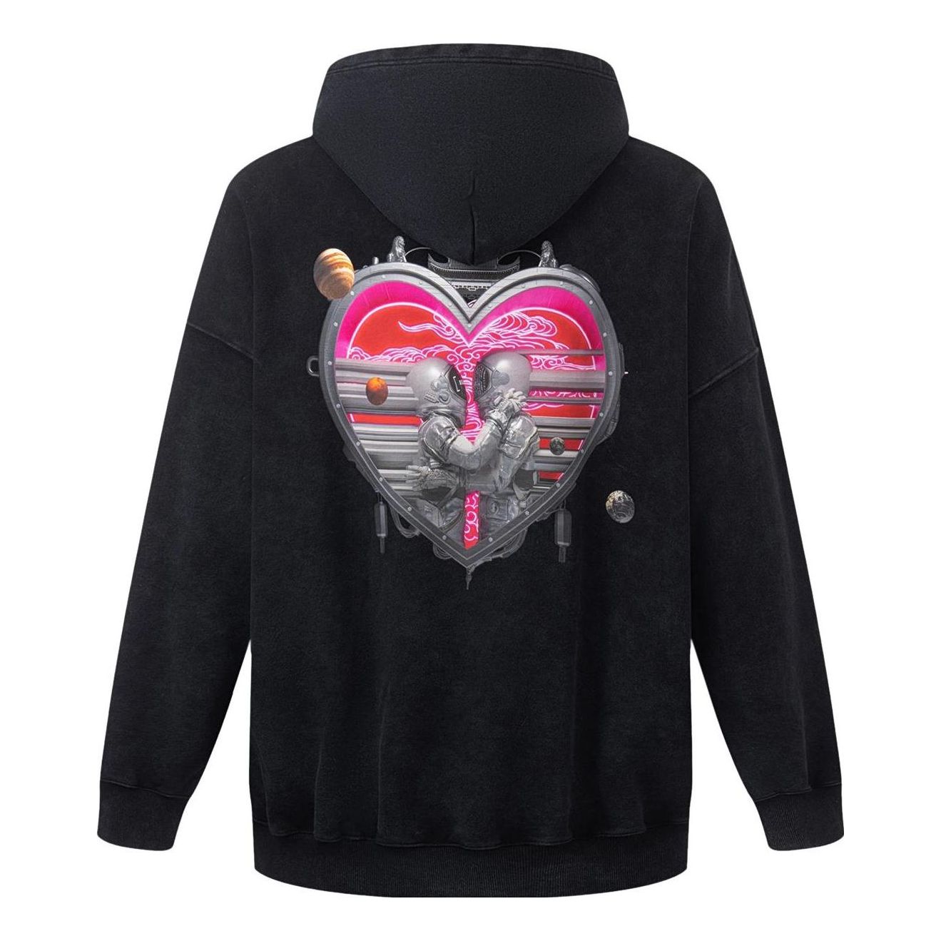 Mikina Li-Ning Graphic Print Hoodie Čierna | AWDT231-1, 0