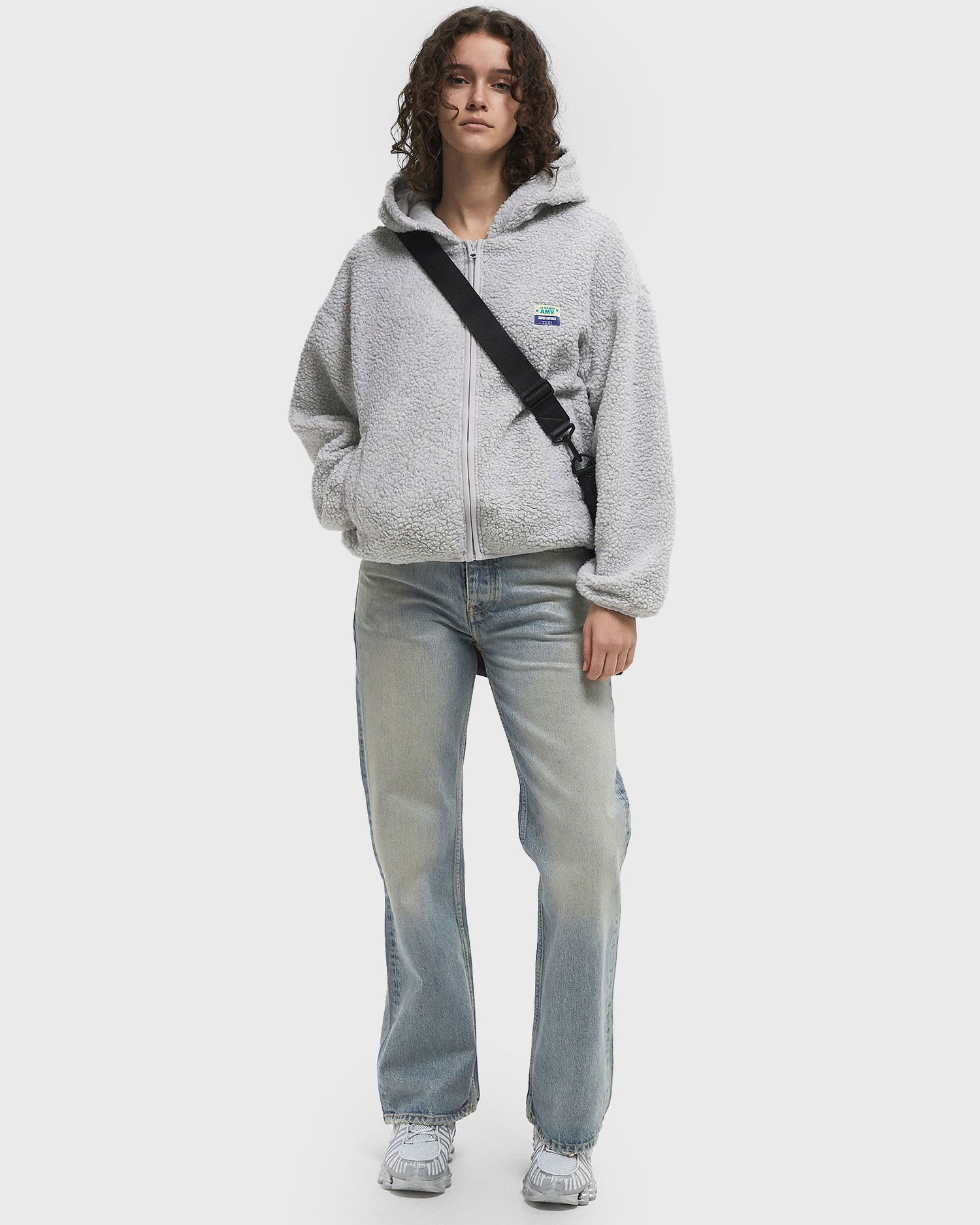 Mikina American Vintage American Vintage Fleece Hoodie M/L Šedá | HOK16EE25-POLAIRE-CHINE, 1