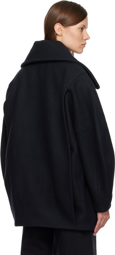 Kabáty Jacquemus 'The Ovalo' Double-Breasted Wool Peacoat Čierna | 25HCOW00103AW00429, 2