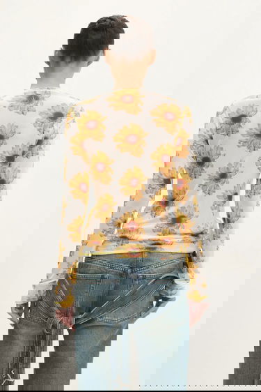 Tričko JW Anderson JW Anderson Long Sleeve Underpinning Sunflower Print Rôznofarebný | JO0238.PG1670.001, 2