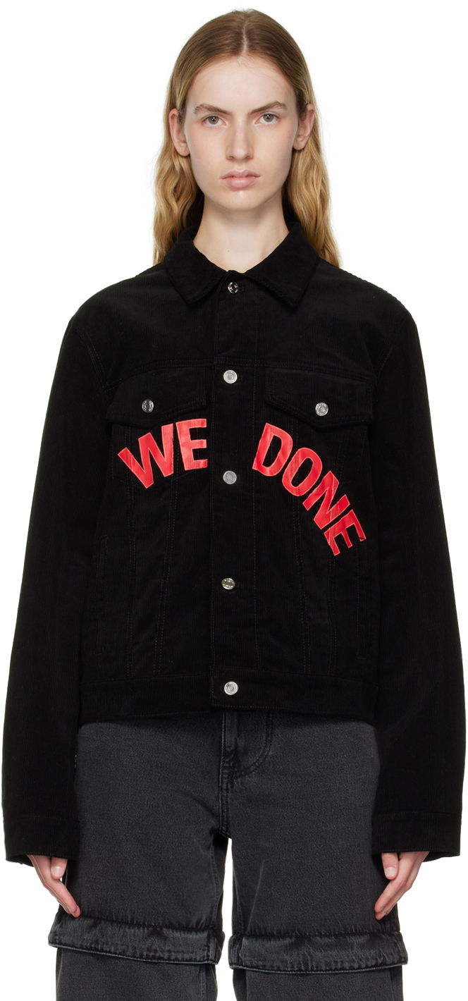 Bomber bunda We11done We11Done Corduroy Jacket Čierna | WD-DJ3-22-375-U-BK, 0