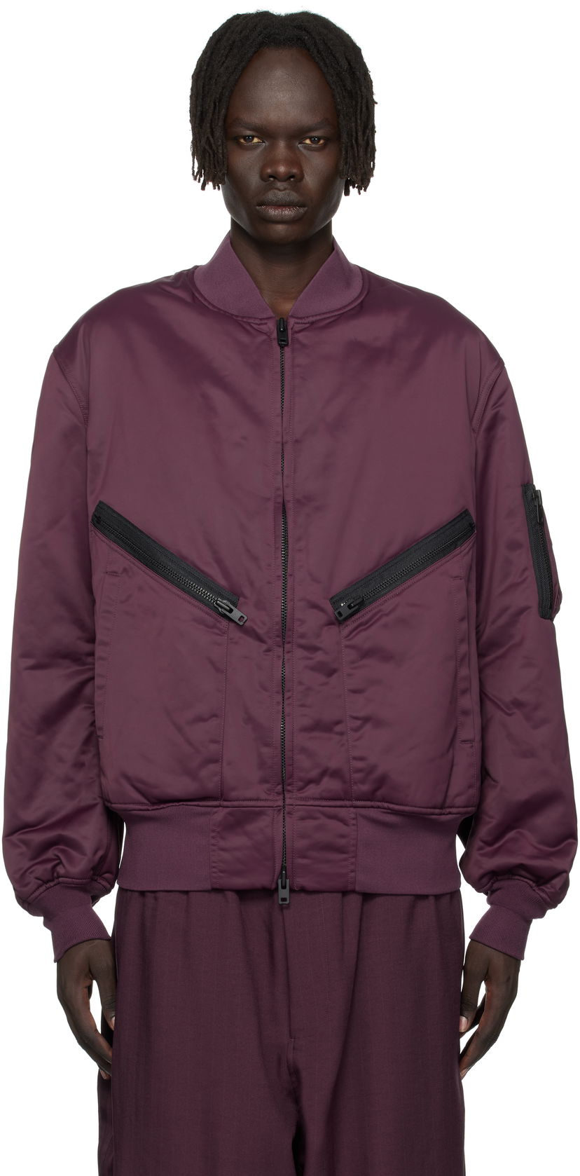 Bomber bunda Y-3 Y-3 Insulated Bomber Jacket Vínová | KA2397