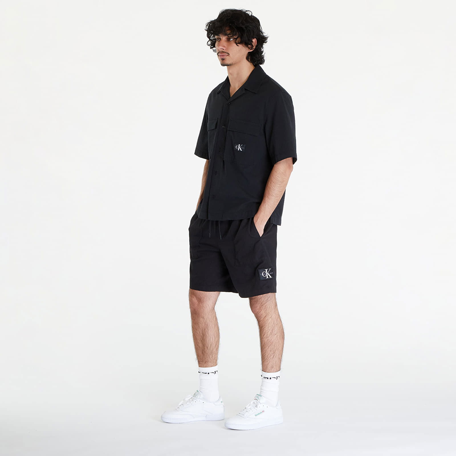 Linen Shorts Black