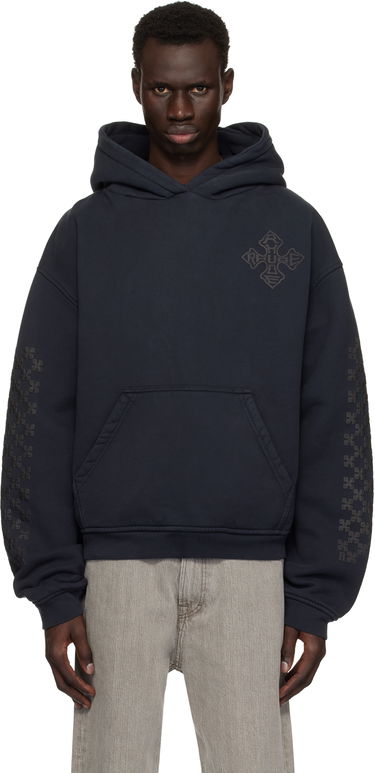 Mikina Rhude Rhude Cross Logo Hoodie Navy | RHPS25HO02012, 0