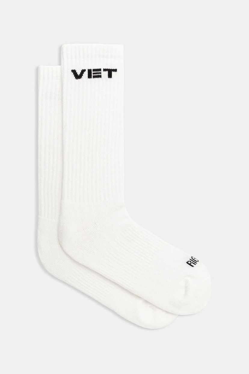 Ponožky VETEMENTS Vet Crew Socks Biela | UH76SO250W