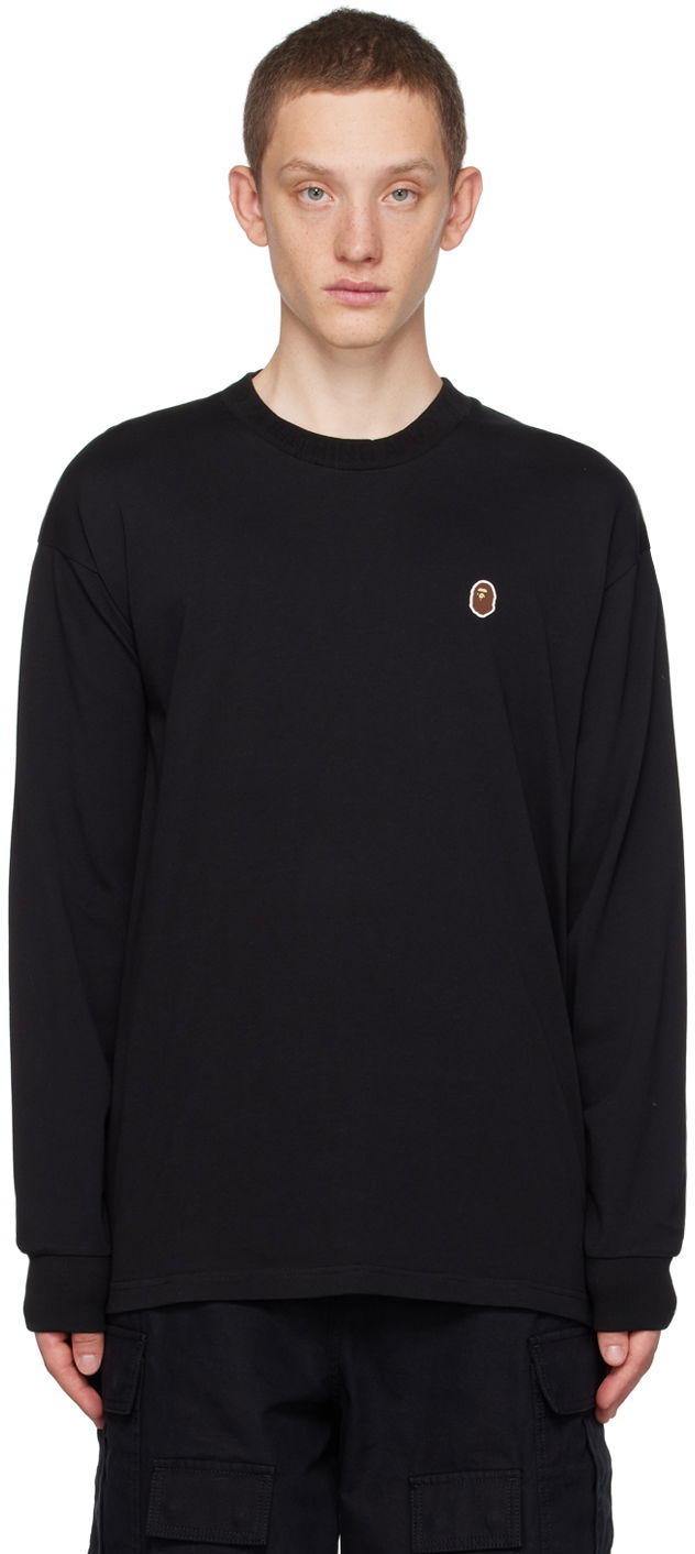Tričko BAPE Ape Head One Point Čierna | 0ZXLTM111053L, 0