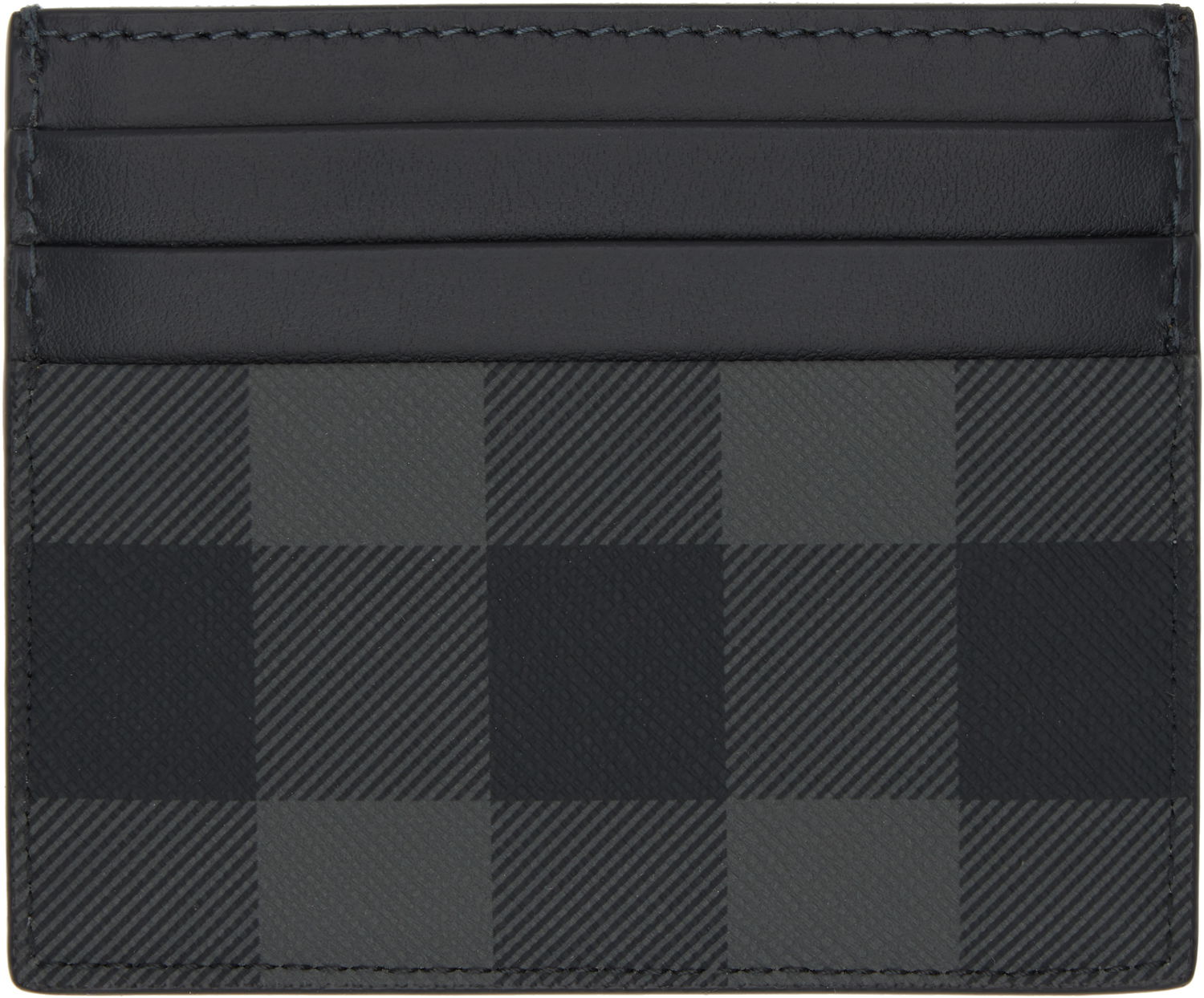 Peňaženka Burberry Tall Check Card Holder Čierna | 8074102, 1