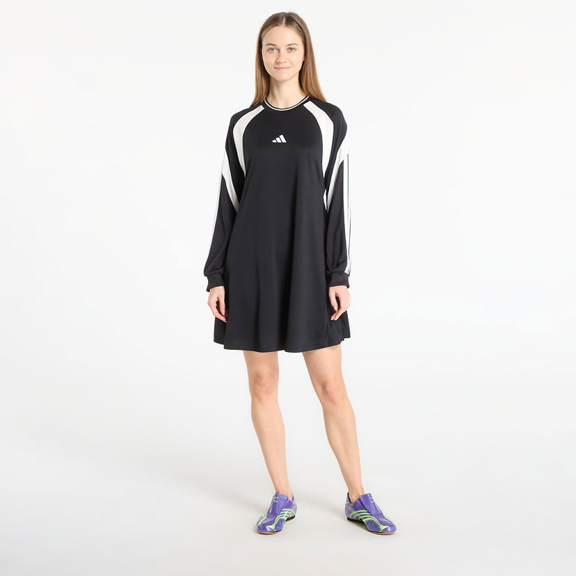 Šaty adidas Performance Long Sleeve Sporty Dress Čierna | KB4074