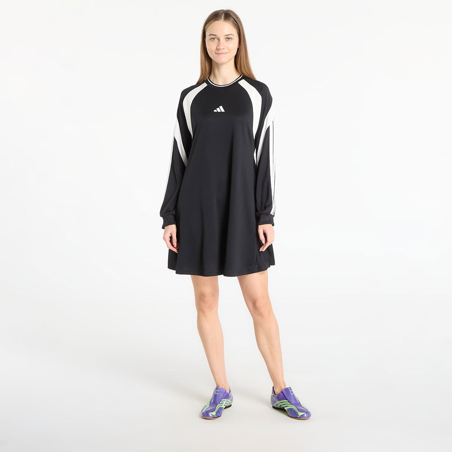 Šaty adidas Performance Long Sleeve Sporty Dress Čierna | KB4074, 0
