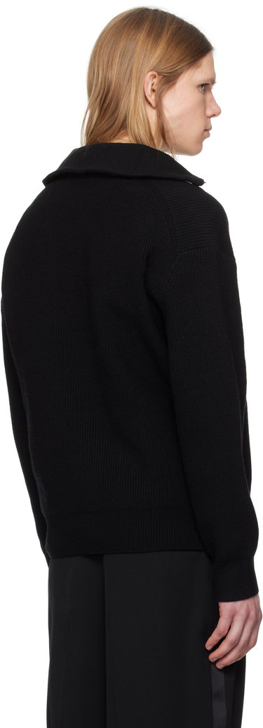 Sveter JW Anderson JW Anderson Half-Zip Knit Sweater Čierna | KW1285-YN0372, 2