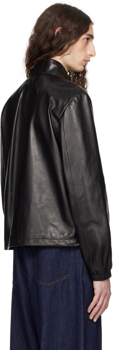 Bunda Versace Versace Plongé Leather Jacket Čierna | 1019606_1A14141, 2