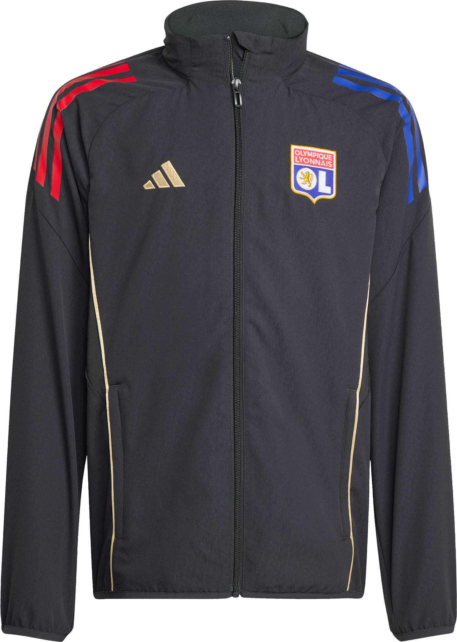 Bunda adidas Originals Olympique Lyonnais Pre-Match Jacket 2025/26 Čierna | jl9452, 0