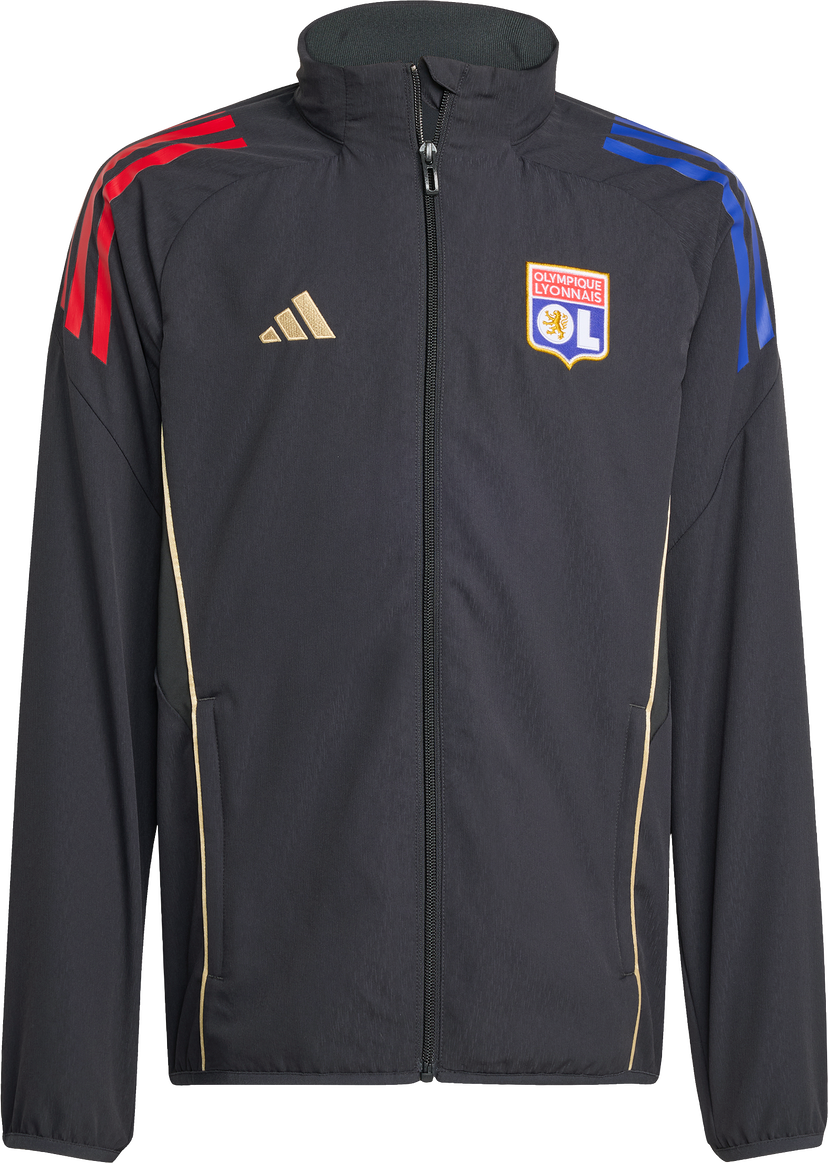 Bunda adidas Originals Olympique Lyonnais Pre-Match Jacket 2025/26 Čierna | jl9452