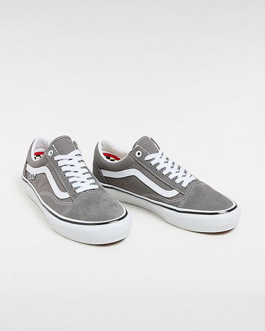 Tenisky a topánky Vans Skate Old Skool Shoes (pewter/white) Unisex Grey, Size 2.5 Šedá | VN0A5FCB1N6, 1