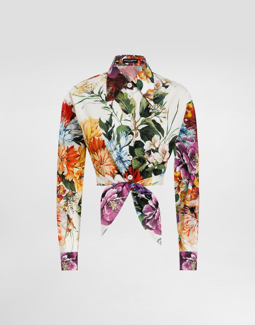 Košeľa Dolce & Gabbana Dolce & Gabbana Flower Bouquet-print Poplin Shirt Rôznofarebný | F5P61THS5TRHA5PC
