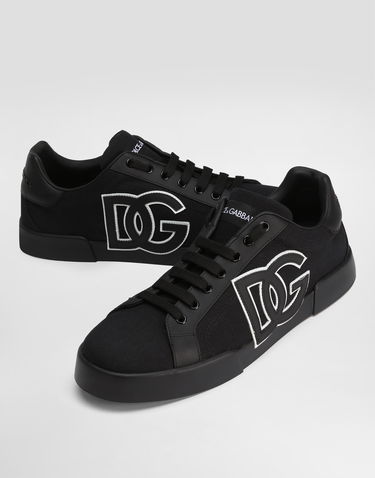 Tenisky a topánky Dolce & Gabbana Dolce & Gabbana Portofino Light Strobel Canvas and Calfskin Čierna | CS2343AE6298B956, 3