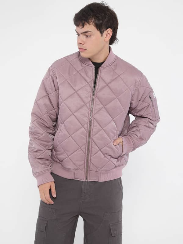 Bomber bunda GUESS Originals Twill Bomber Jacket Fialová | M4BL51WFA20